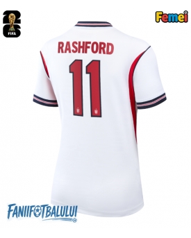 Anglia Marcus Rashford #11 Echipament de Fotbal Replică Mondial 2026 Femei Acasa